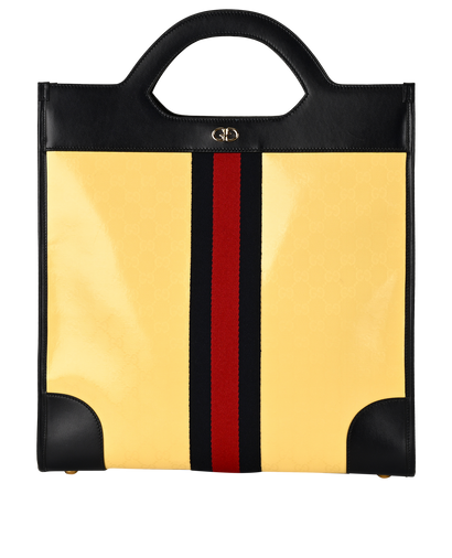 GG Medium Ophidia Tote, £750, Handbags, Yellow, Coated Canvas/Leather, Front view